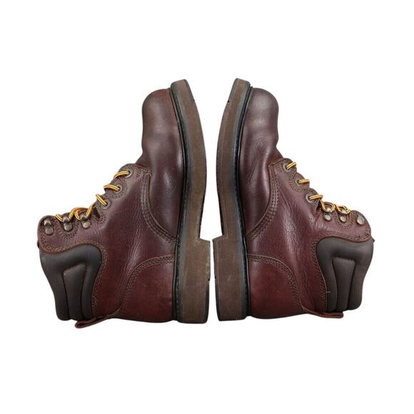 LaCrosse Shoes Mens 7.5 Work Boots Steel Toe Leather Mid Lace Up Slip Resistant main image 12